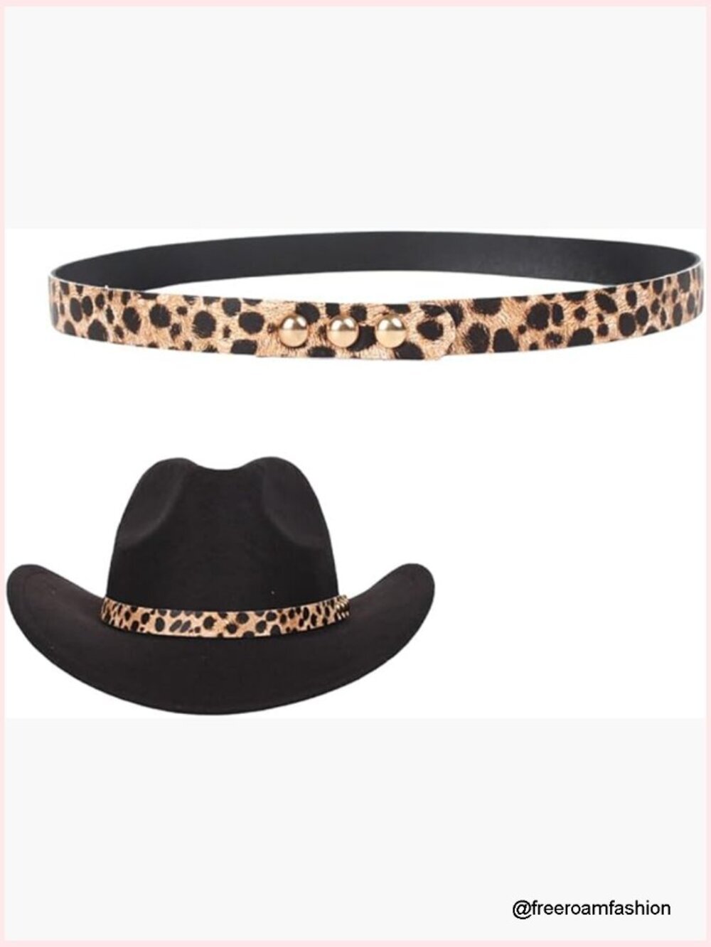 PU Leather Hat Band for Cowboy Hat Stylish Cowgirl Fedora Panama Strap Belt